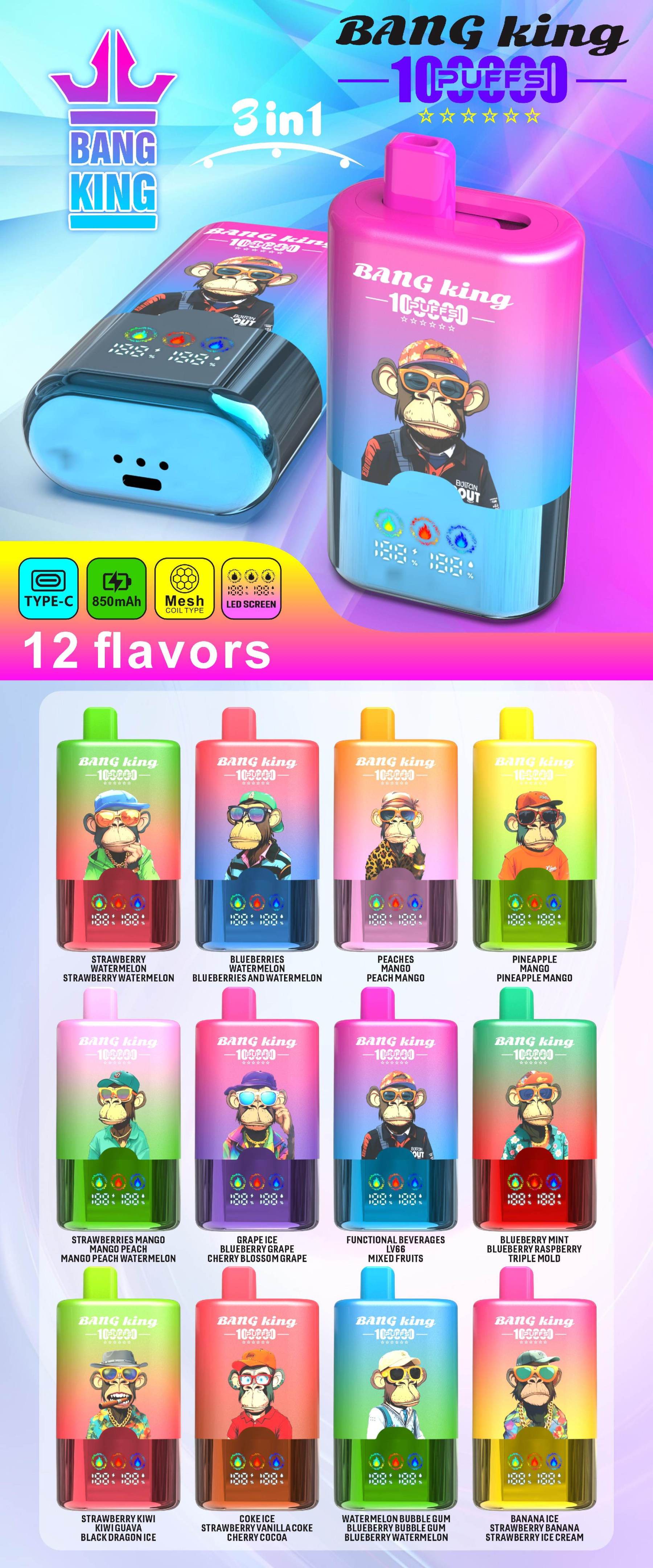 【New Arrival】 bangking 100000 puffs DSK061 10pcs/set