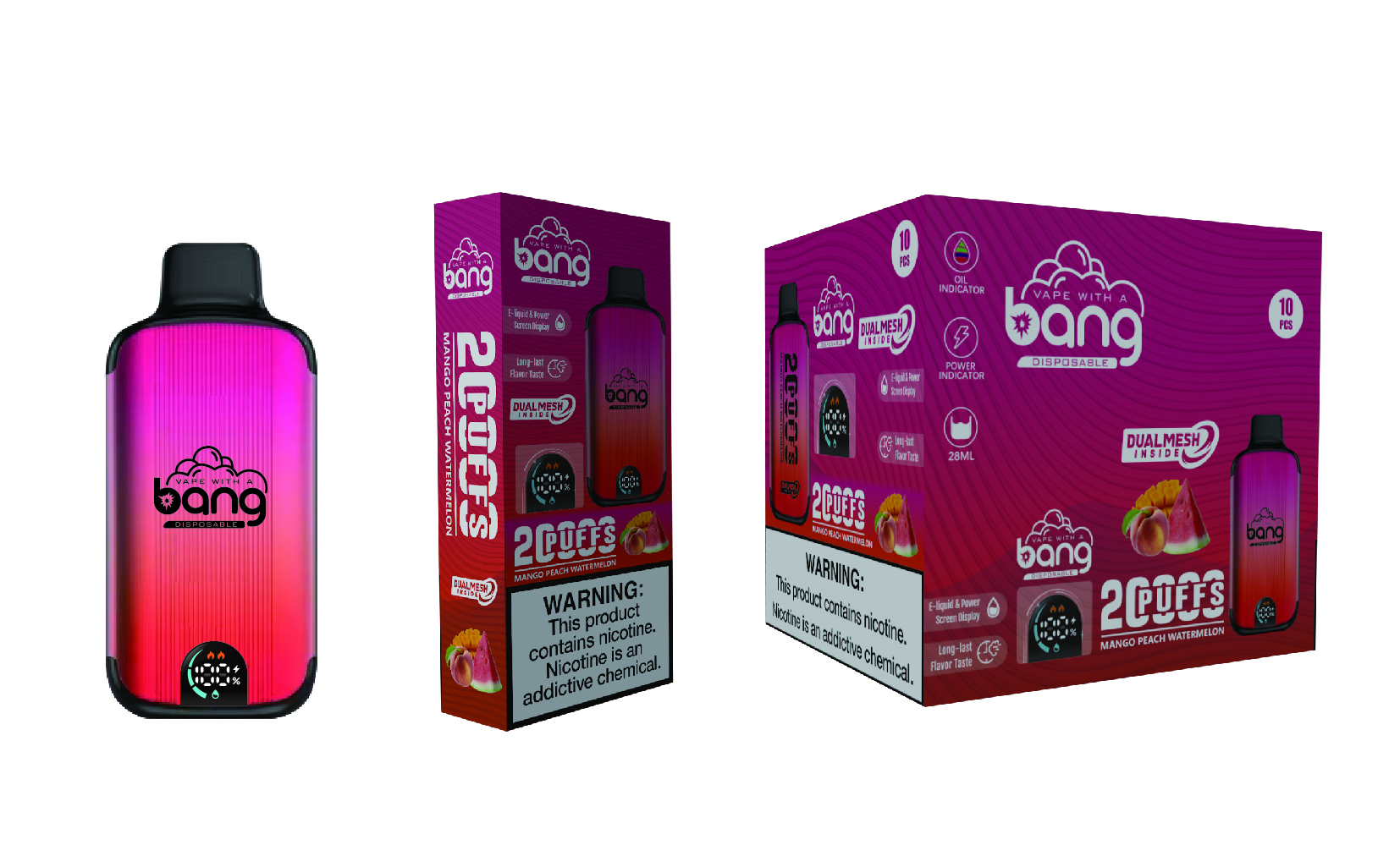 BANG  20000 PUFFS DSK001 in stock 10pcs/set