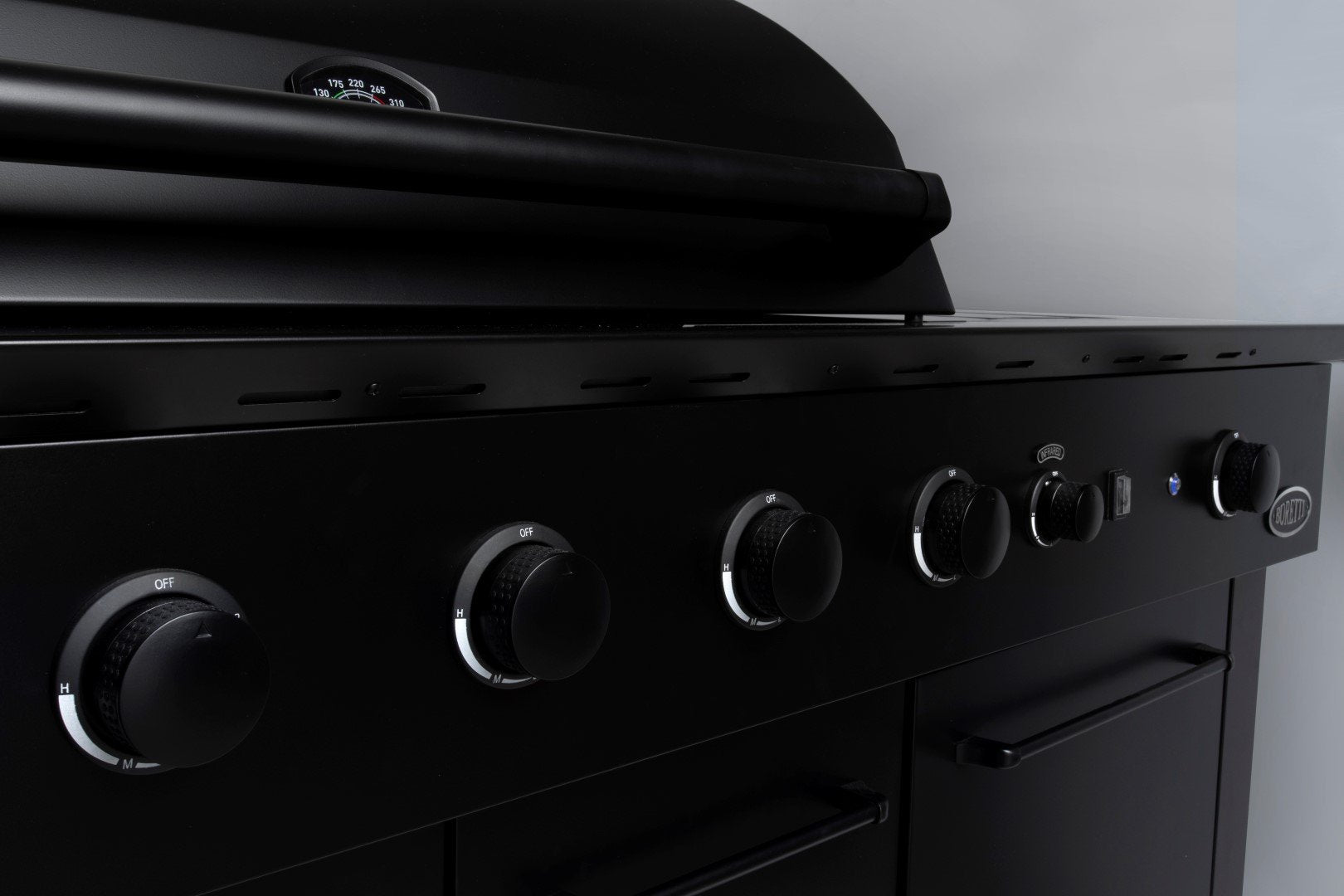 Boretti Luciano Outdoor Kitchen Nero | with Built-in Fridge