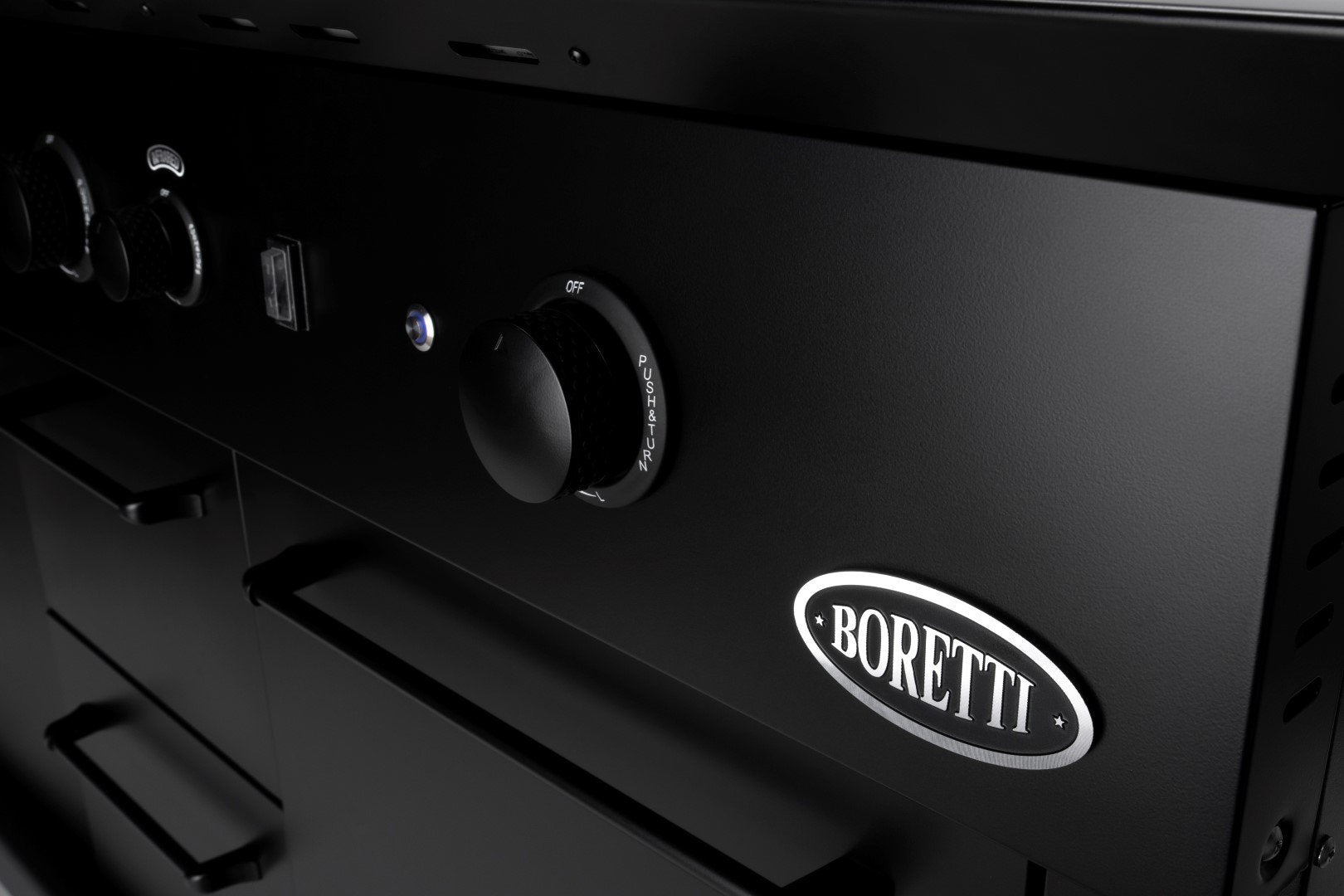 Boretti Luciano Outdoor Kitchen Nero | with Built-in Fridge