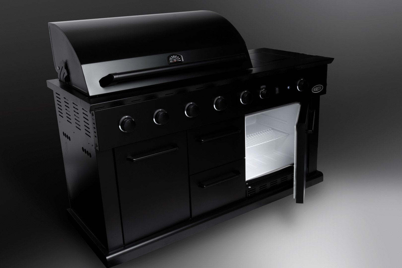 Boretti Luciano Outdoor Kitchen Nero | with Built-in Fridge