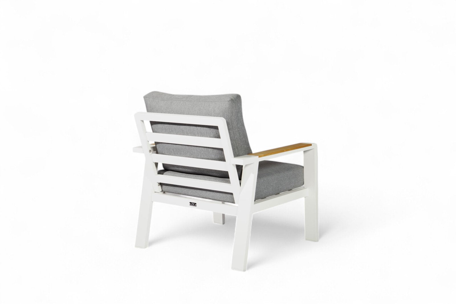 Aluminium Stoel-Bank Loungeset – Wit