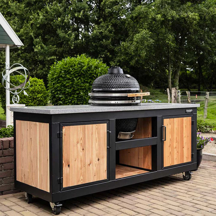 Big Green Egg outdoor kitchen