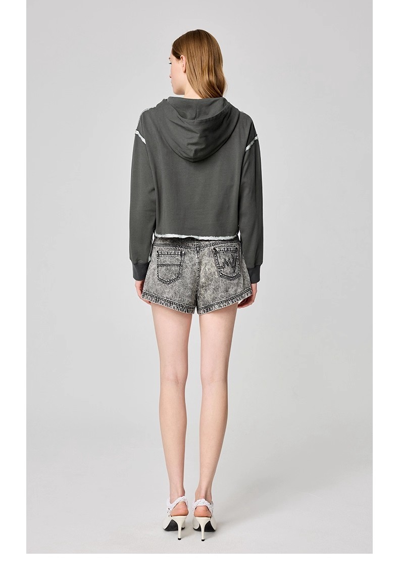 Printed Drawstring Hoodie 02