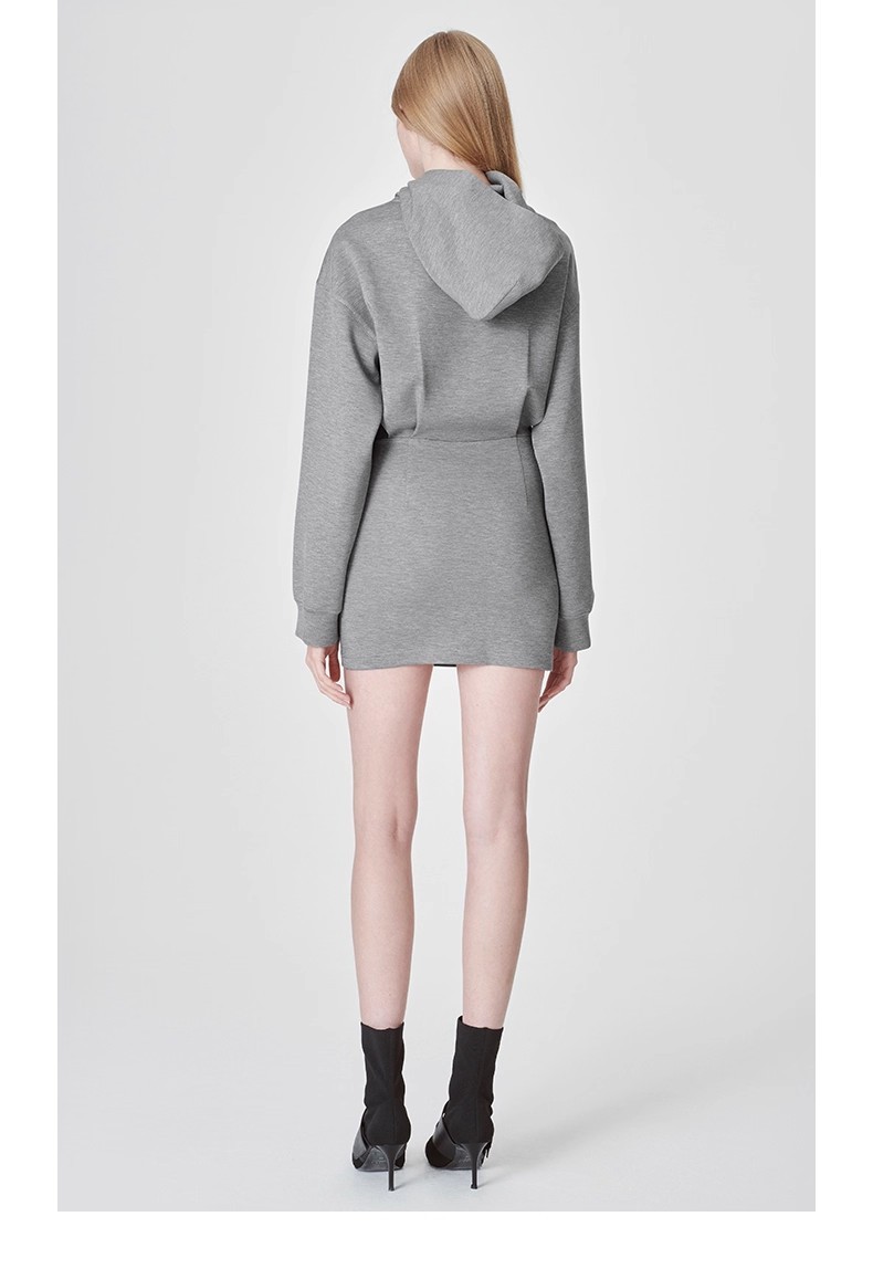 Hooded Long Sleeve Miniskirt 08