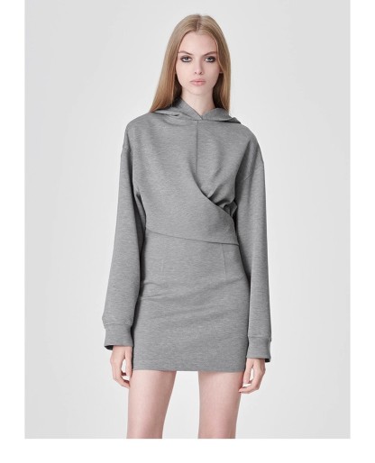 Hooded Long Sleeve Miniskirt 08