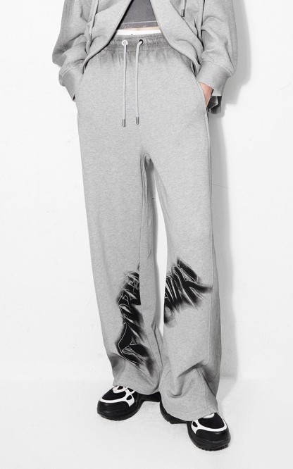 Printed cardigan hooded sweatshirt set 108