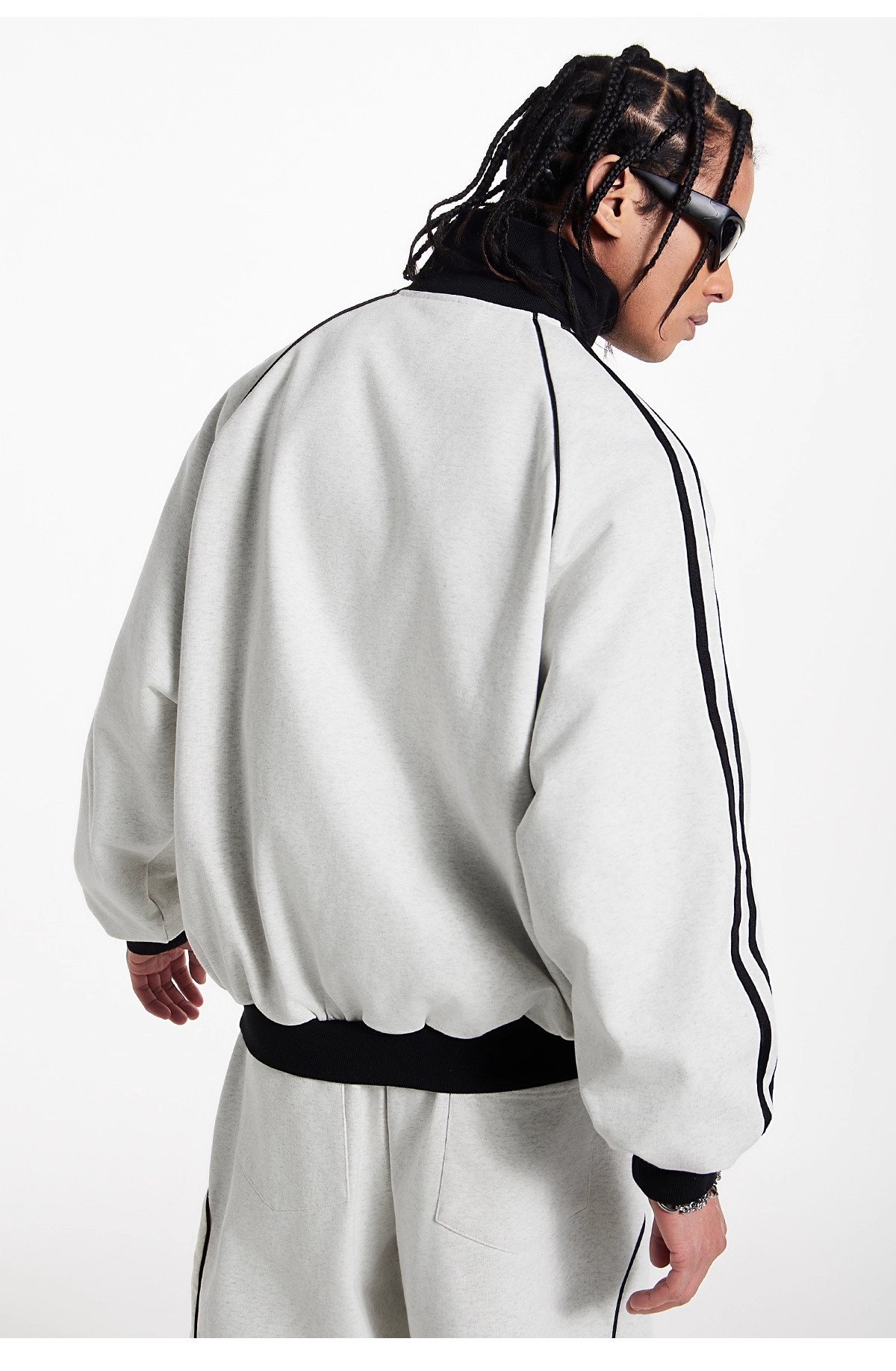 Striped Sports Cardigan American Suit 109