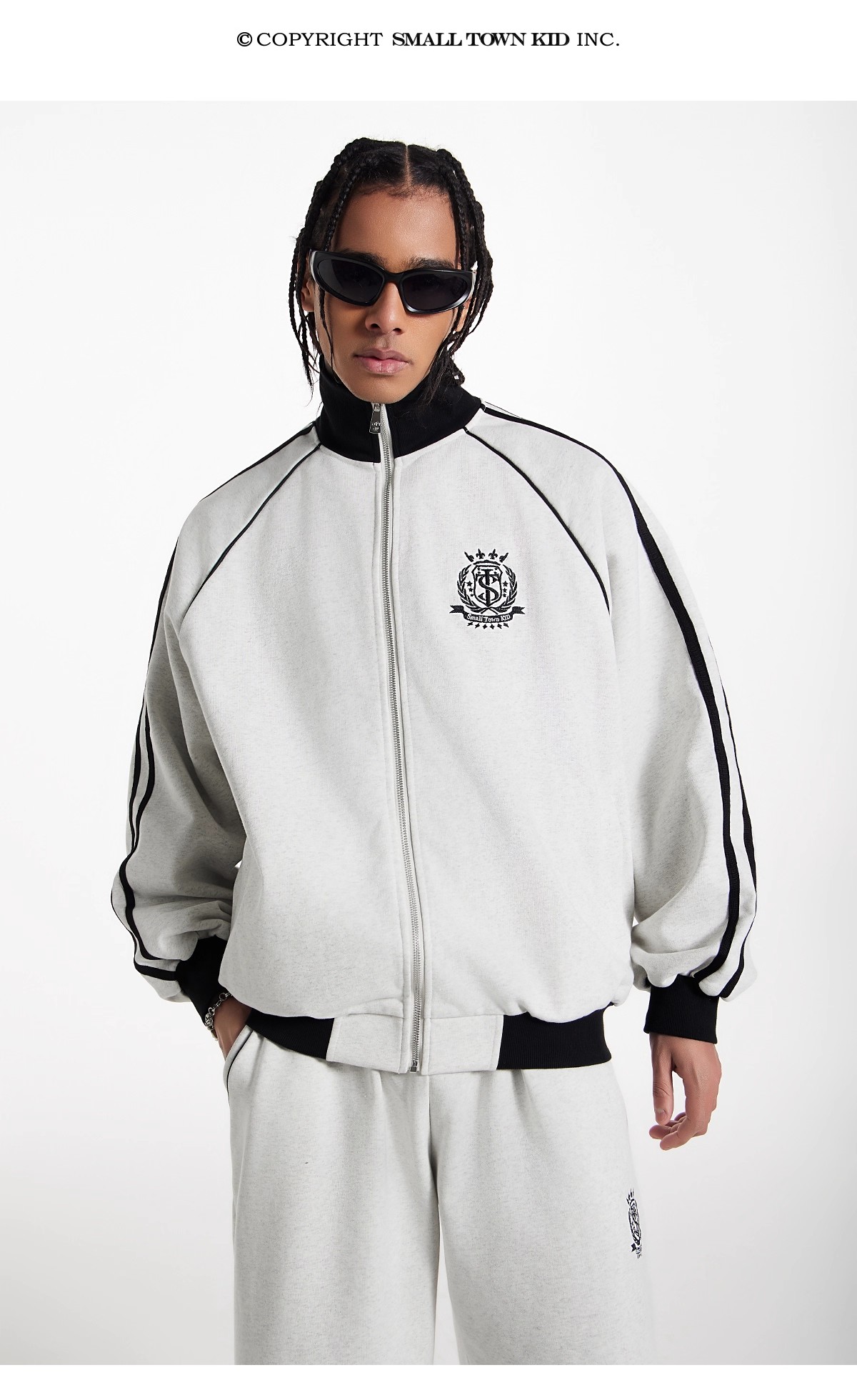 Striped Sports Cardigan American Suit 109