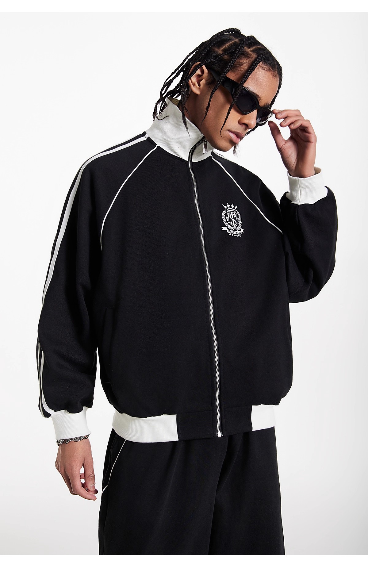 Striped Sports Cardigan American Suit 109