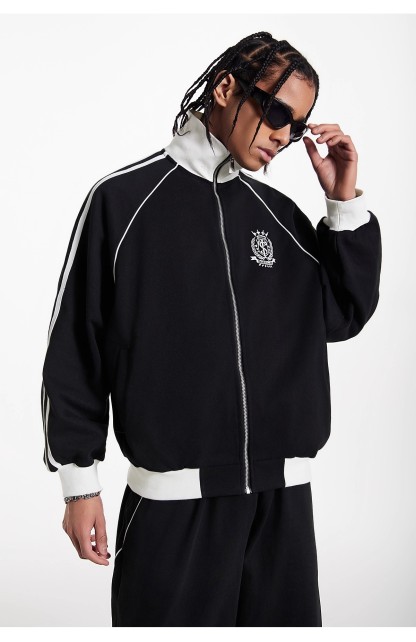 Striped Sports Cardigan American Suit 109