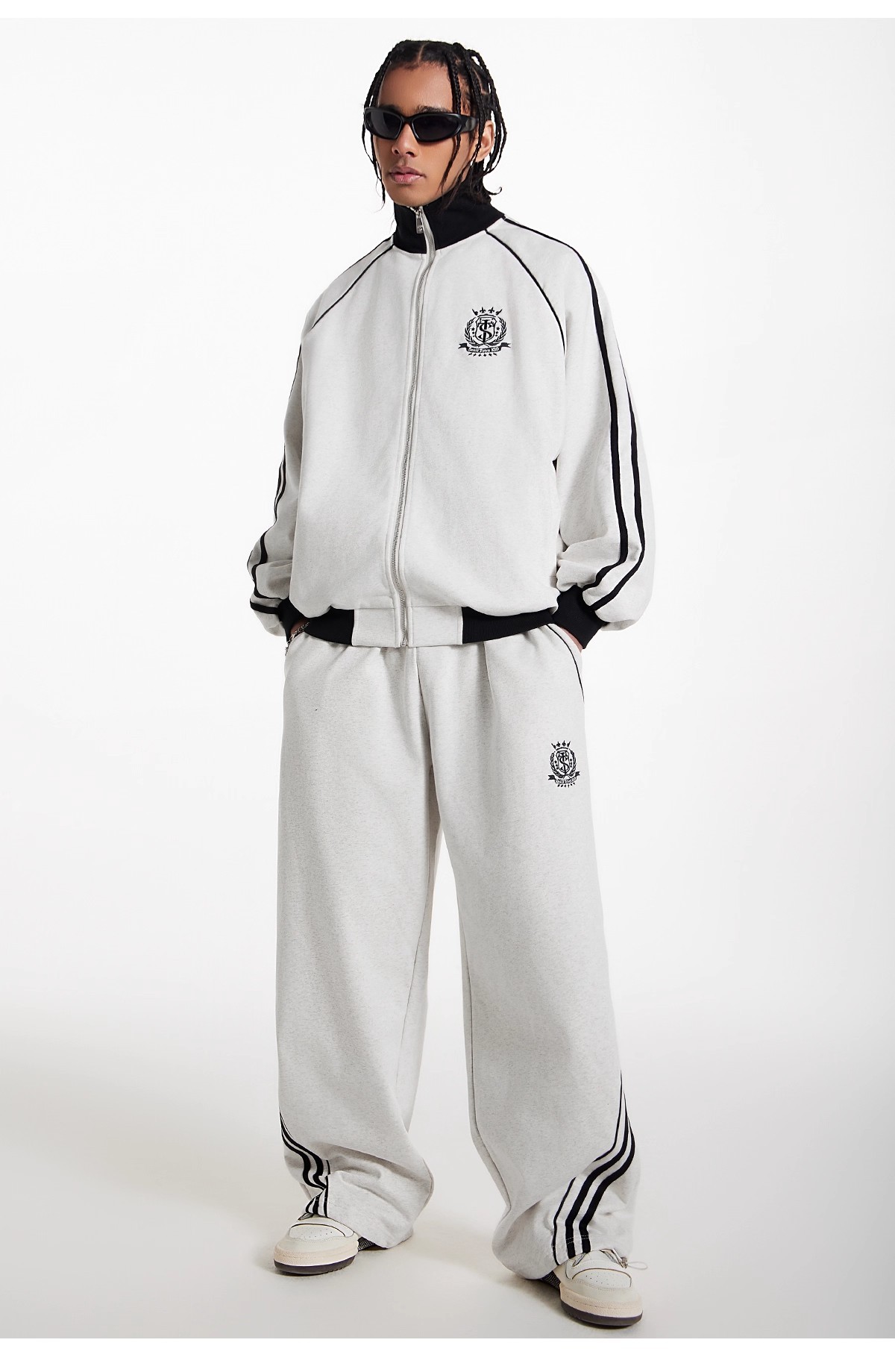 Striped Sports Cardigan American Suit 109