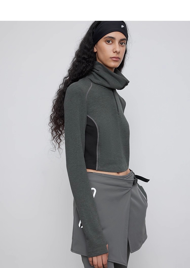 Functional high-neck sports top 115