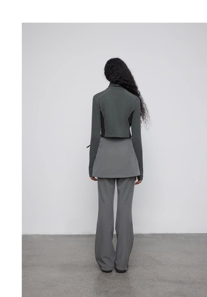 Functional high-neck sports top 115