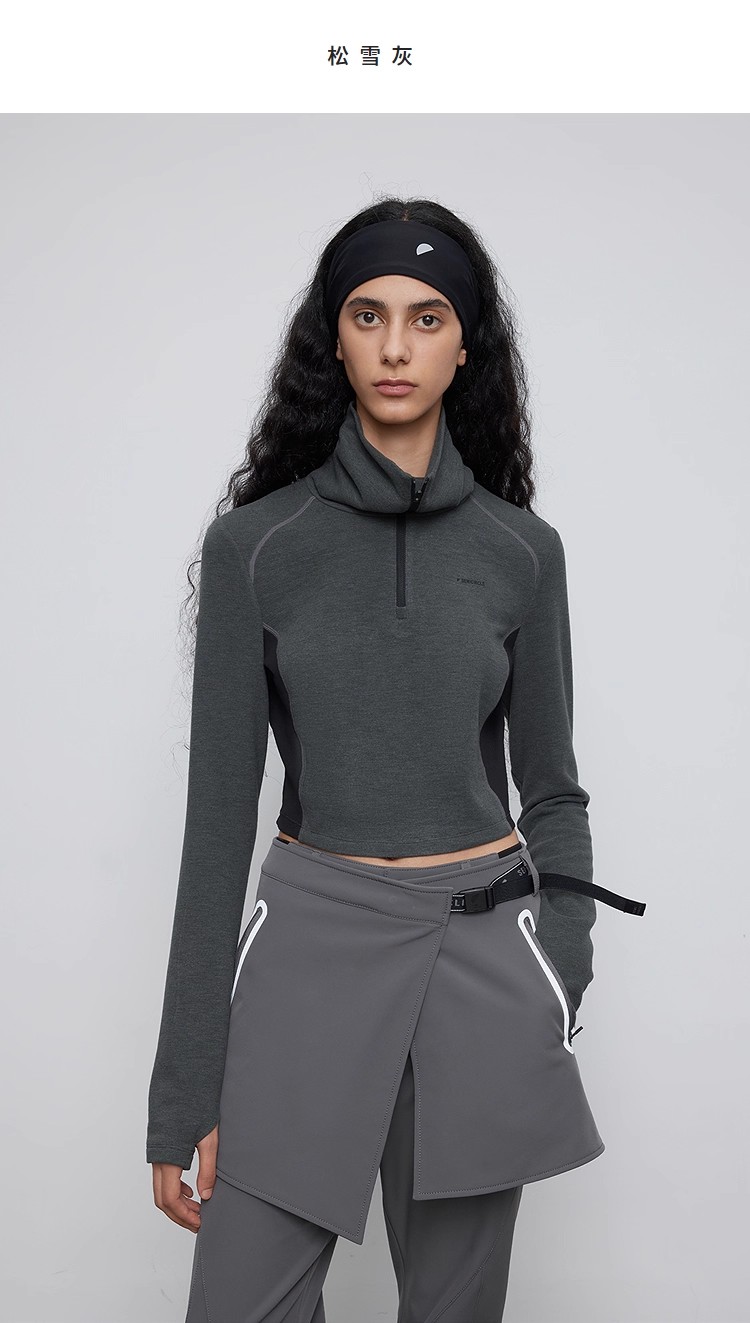Functional high-neck sports top 115
