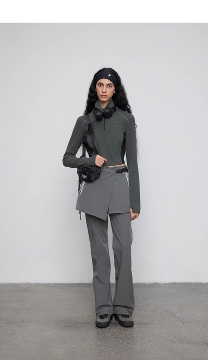 Functional high-neck sports top 115