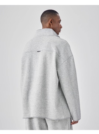 Heavyweight fleece zipper cardigan suit 122