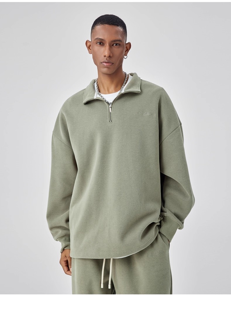 Half-zip sweatshirt suit 125