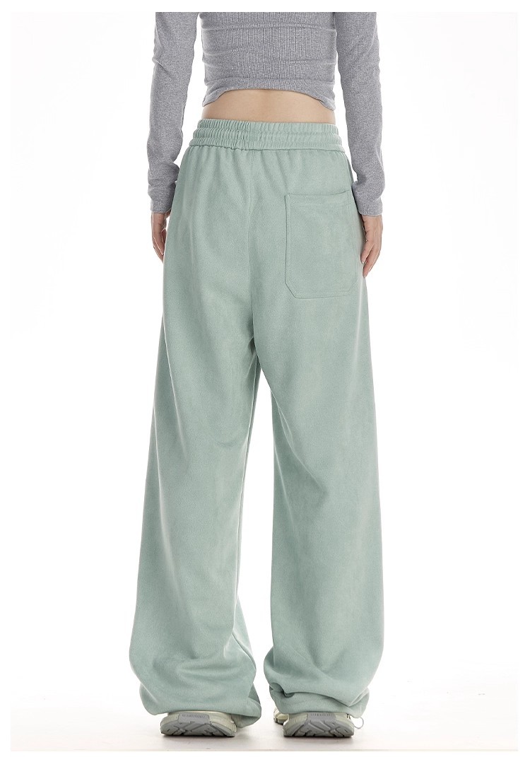 Contrast color loose casual pants 135