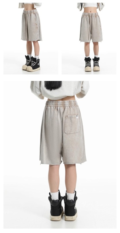 American elastic waist casual shorts 136