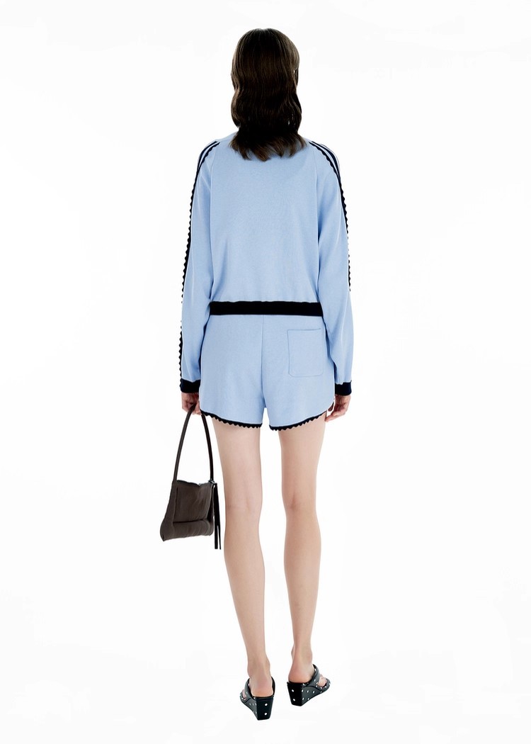 Wave trim drawstring shorts 139