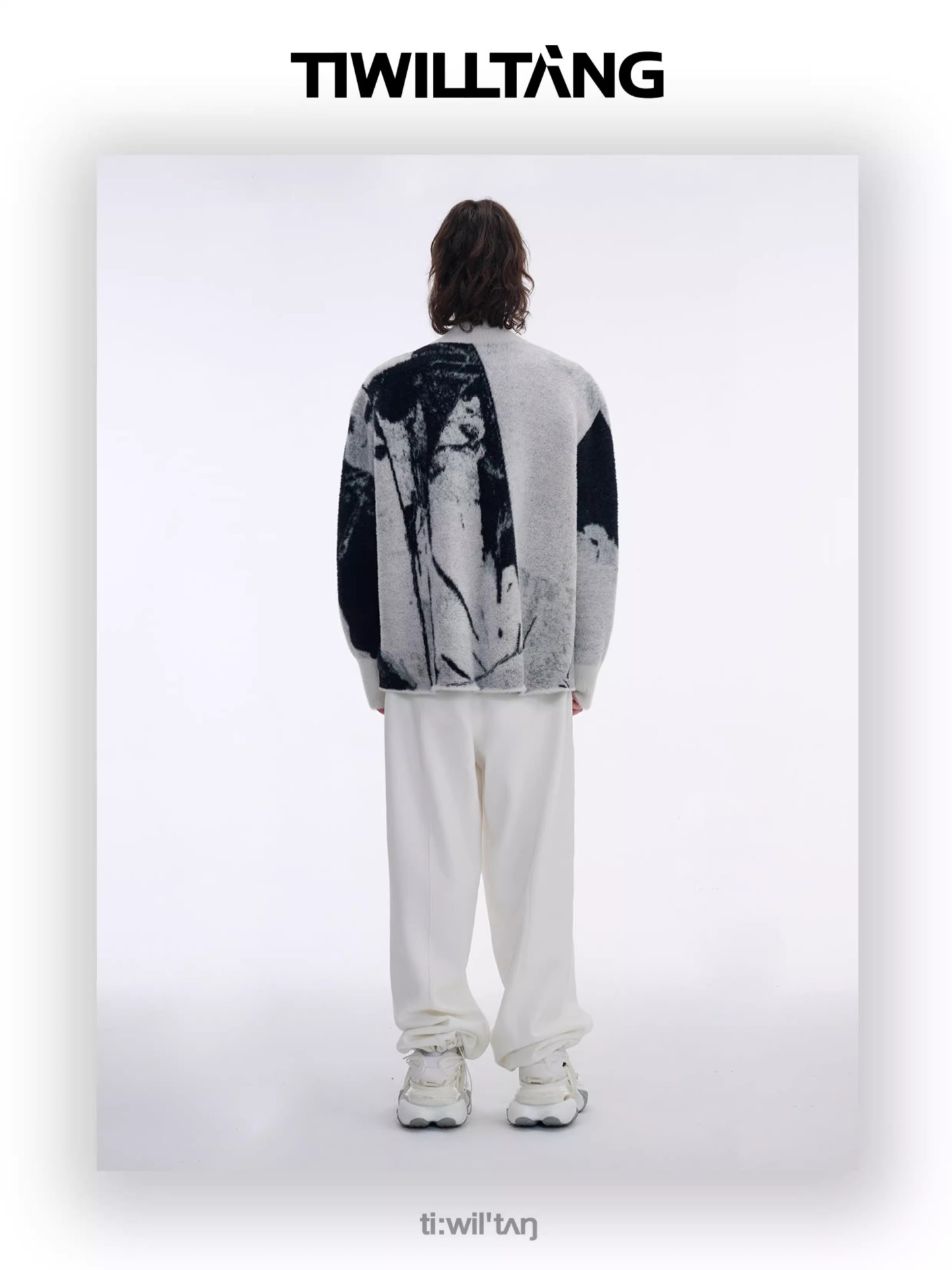 Zippered cardigan knitted sweater 15