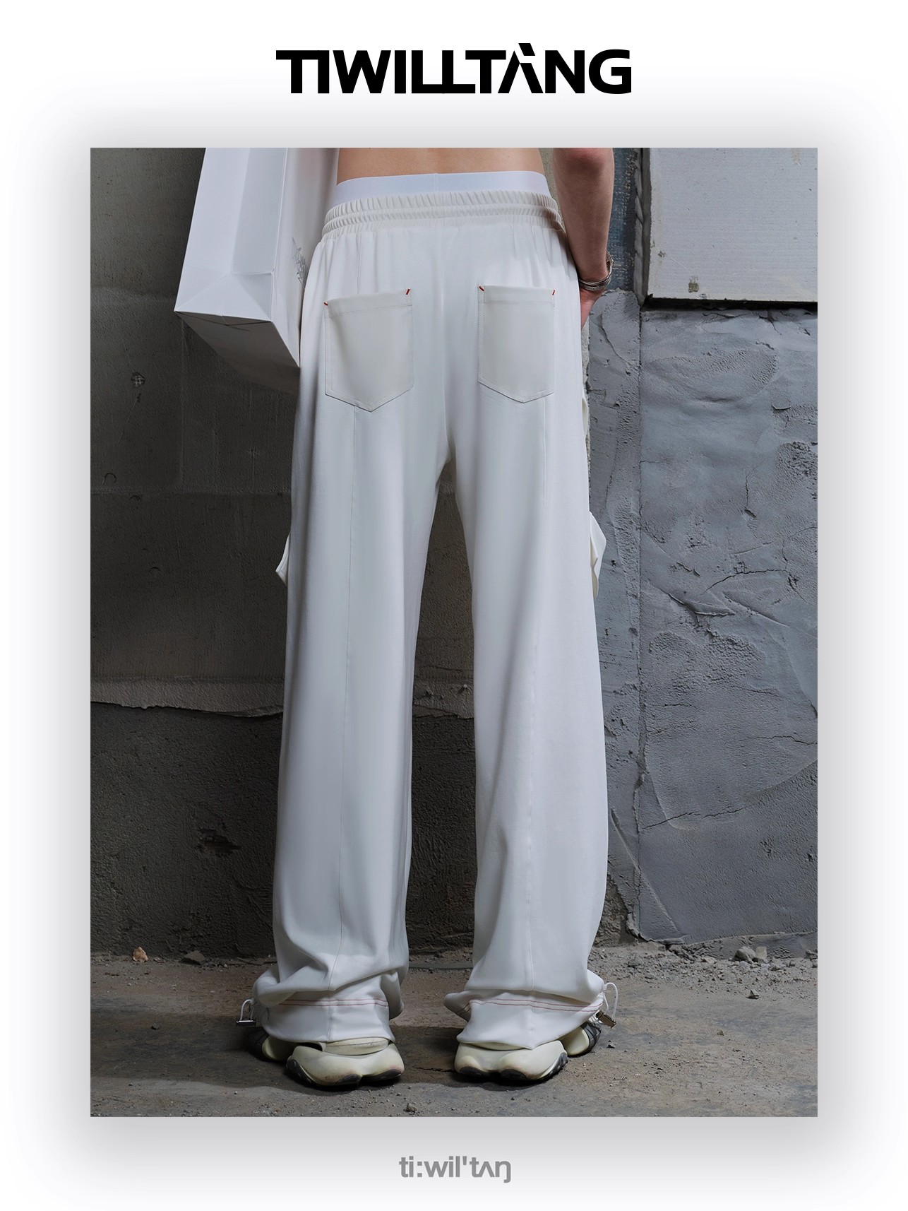 Arc-shaped split structure sweatshirt vest 16