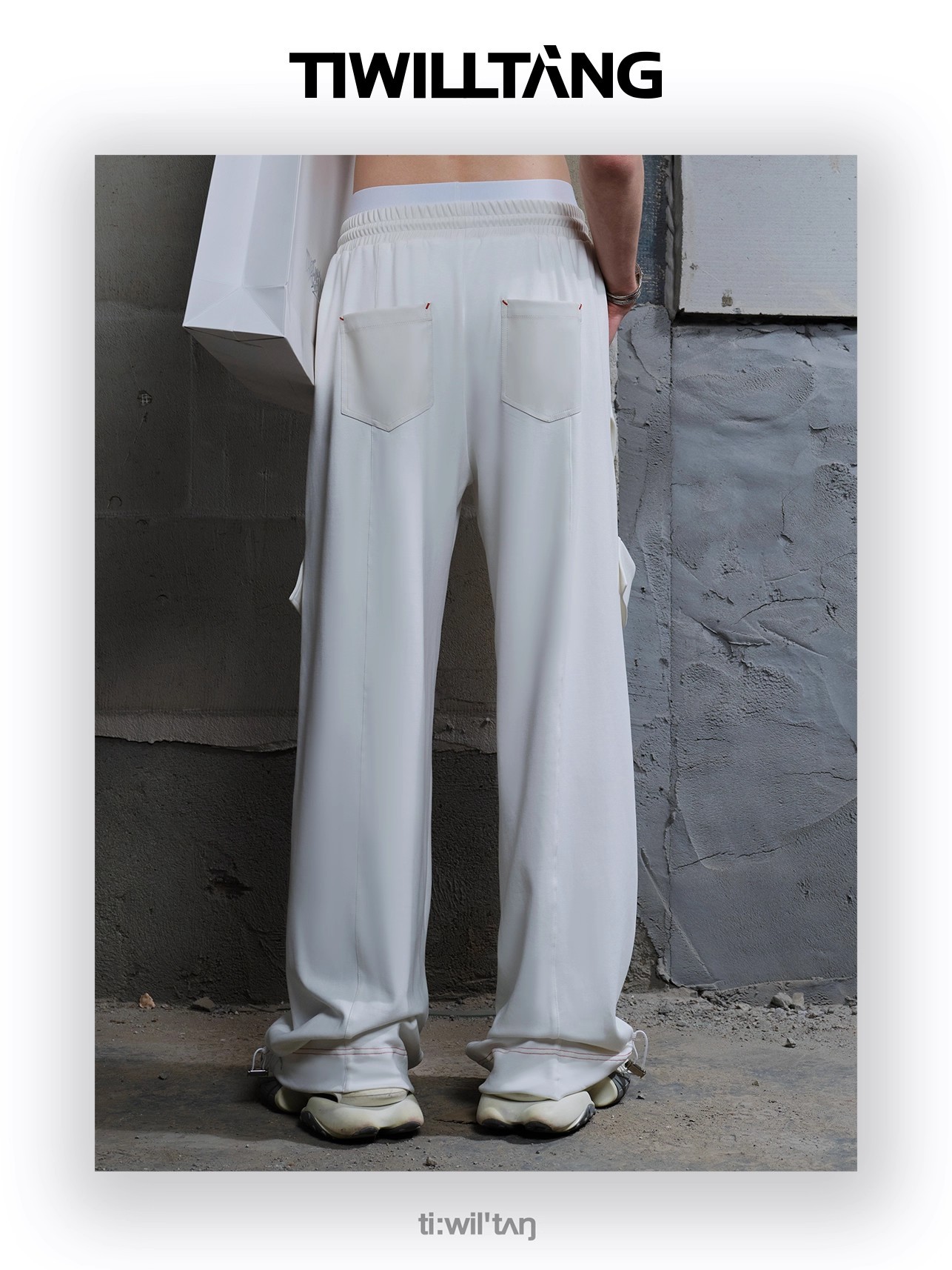 Arc-shaped split structure sweatshirt vest 16