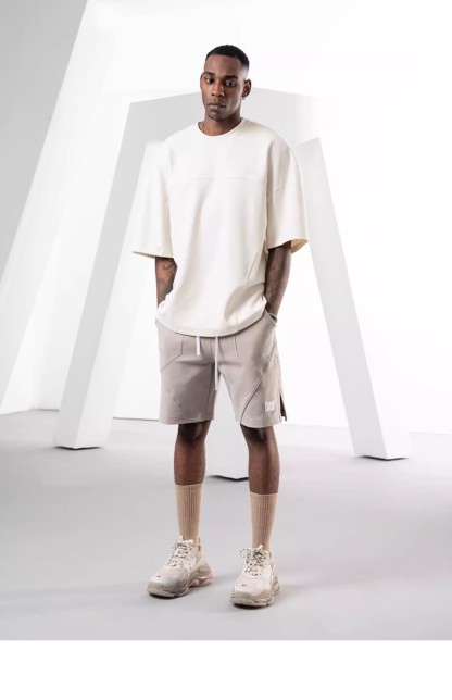 Heavyweight short-sleeved men's T-shirt 17