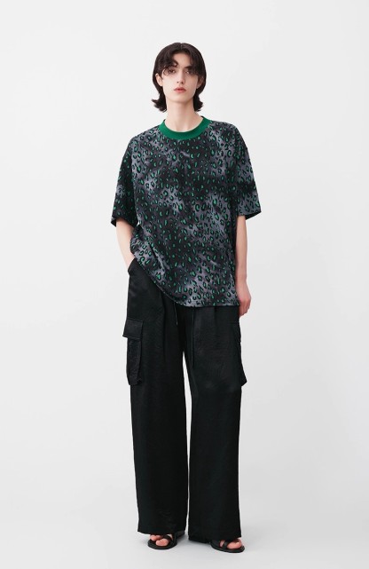 Tie-dye leopard print short-sleeved T-shirt 19