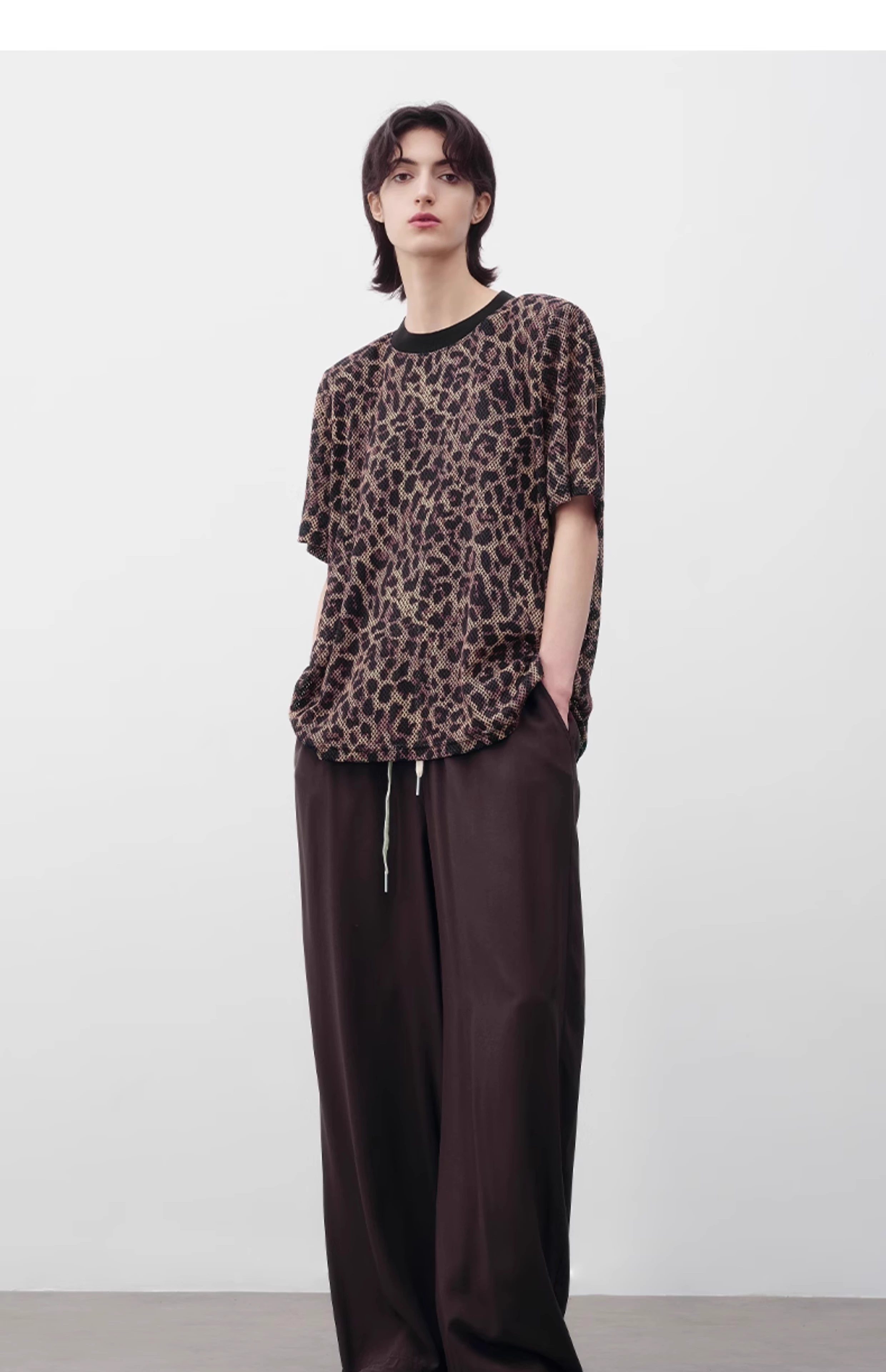 Leopard print short-sleeved T-shirt 20