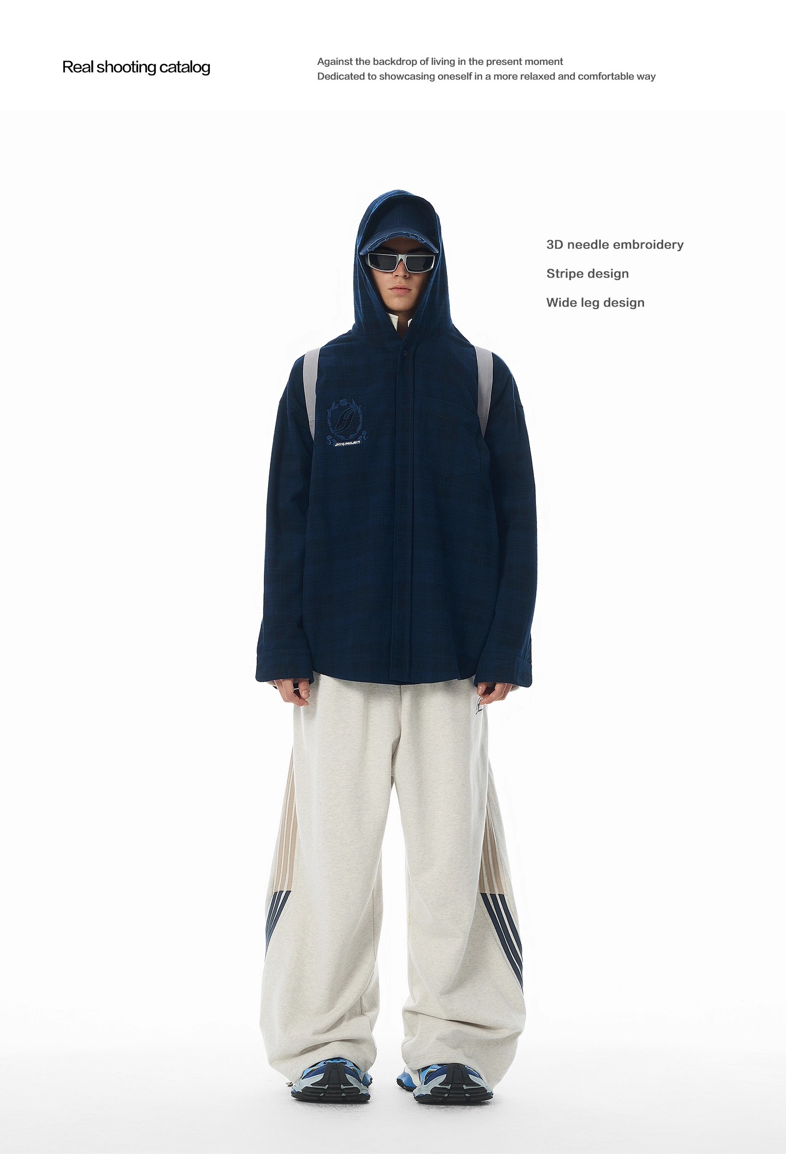 Heavyweight cotton loose sweatpants 28