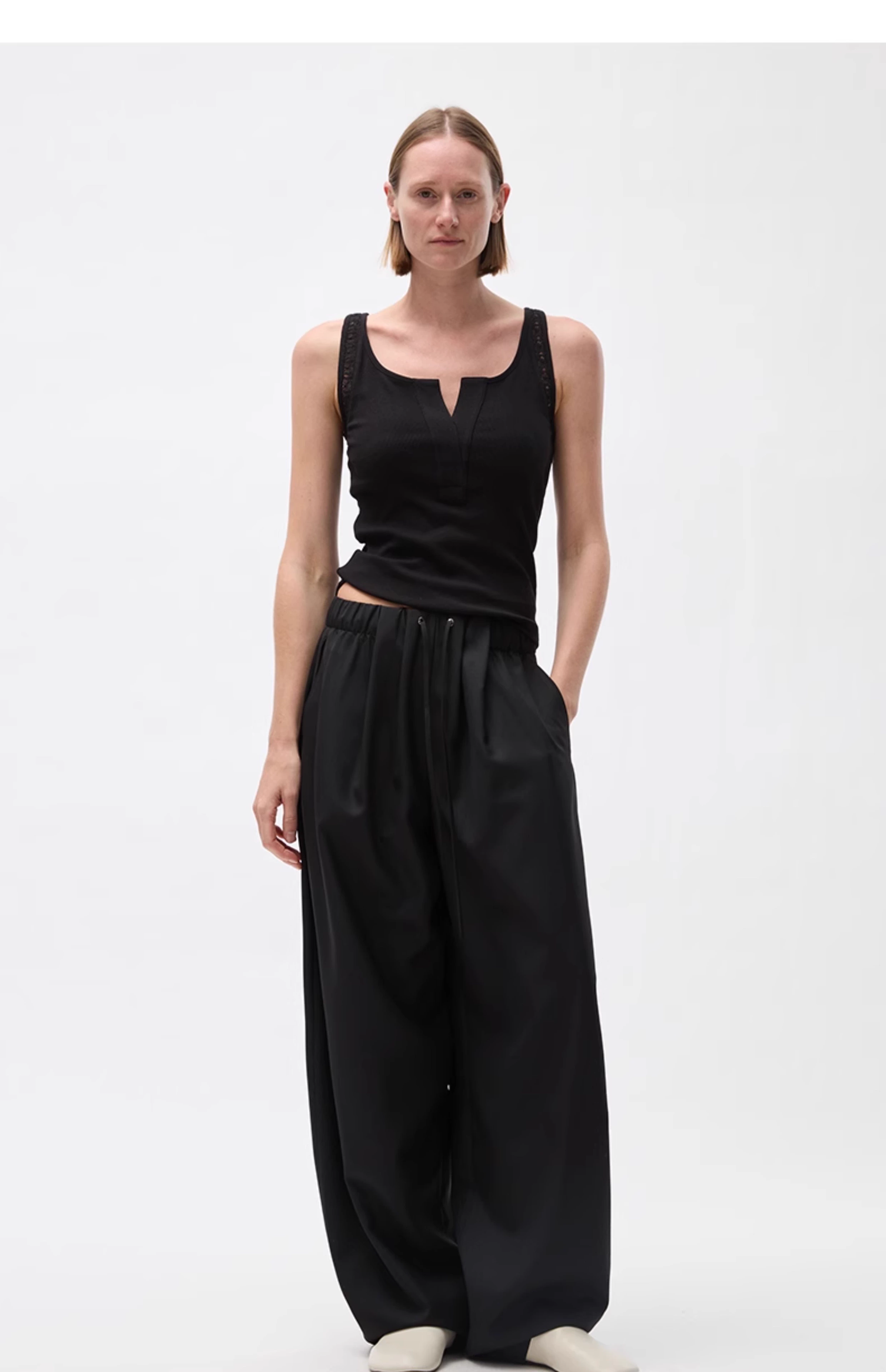 Half-open patchwork vest 33