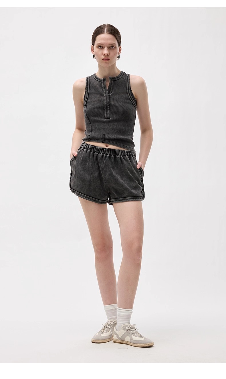 Vintage washed vest 34