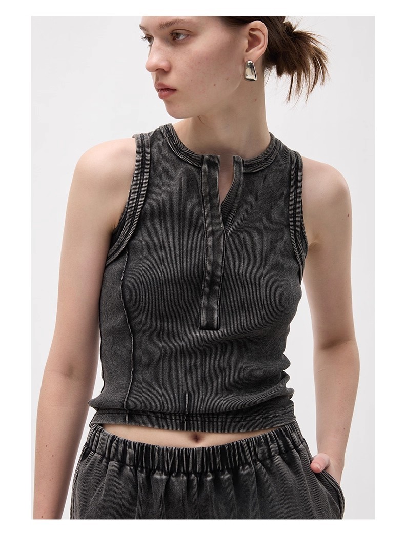 Vintage washed vest 34