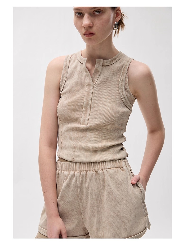 Vintage washed vest 34