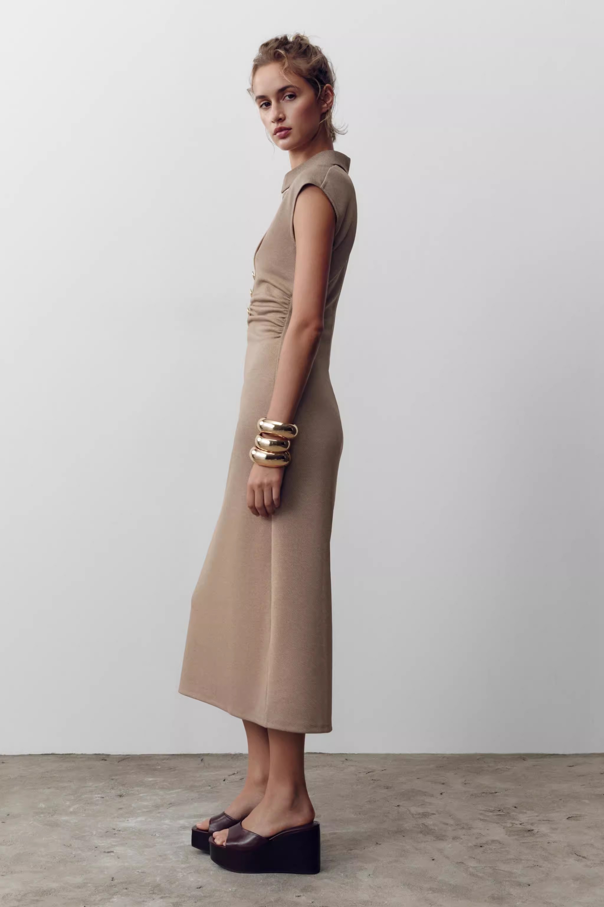 POLO collar slim dress 56