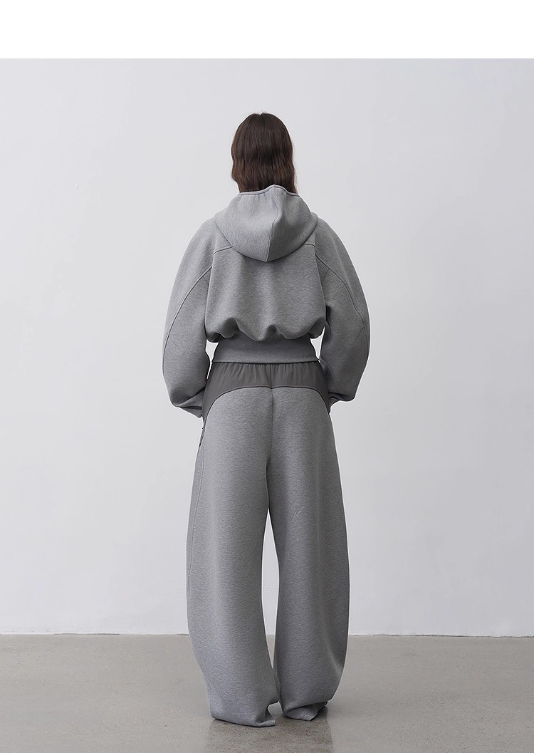 Cropped Box Hoodie Set 95