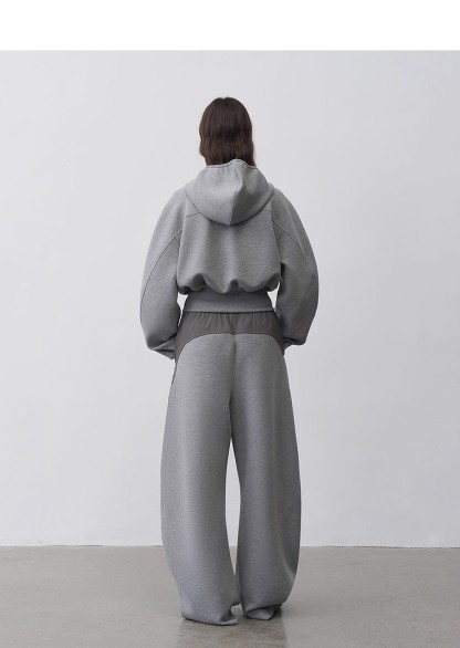 Cropped Box Hoodie Set 95