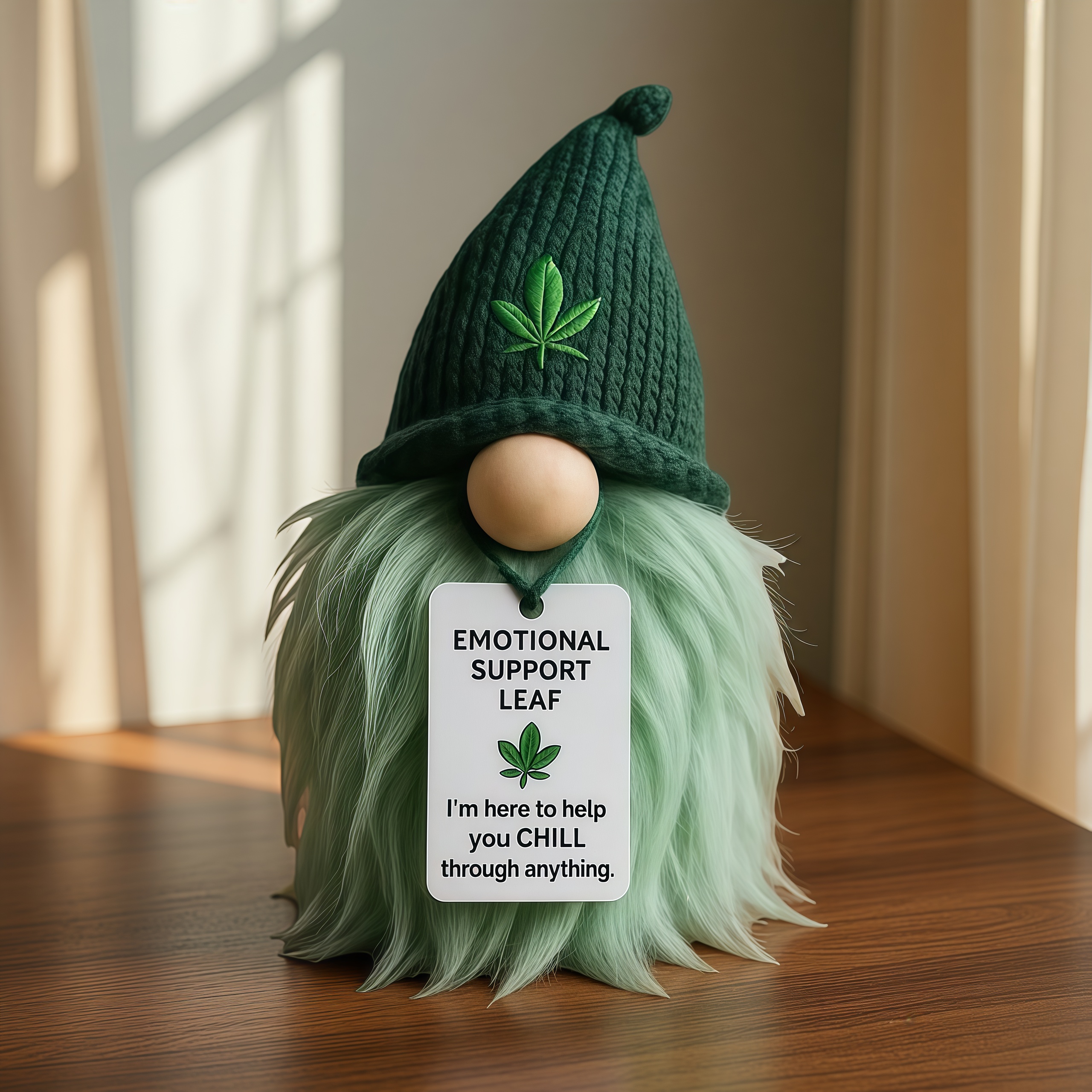 🌿💚 Emotional Support Weed Gnome – Your Little Cannabis Companion