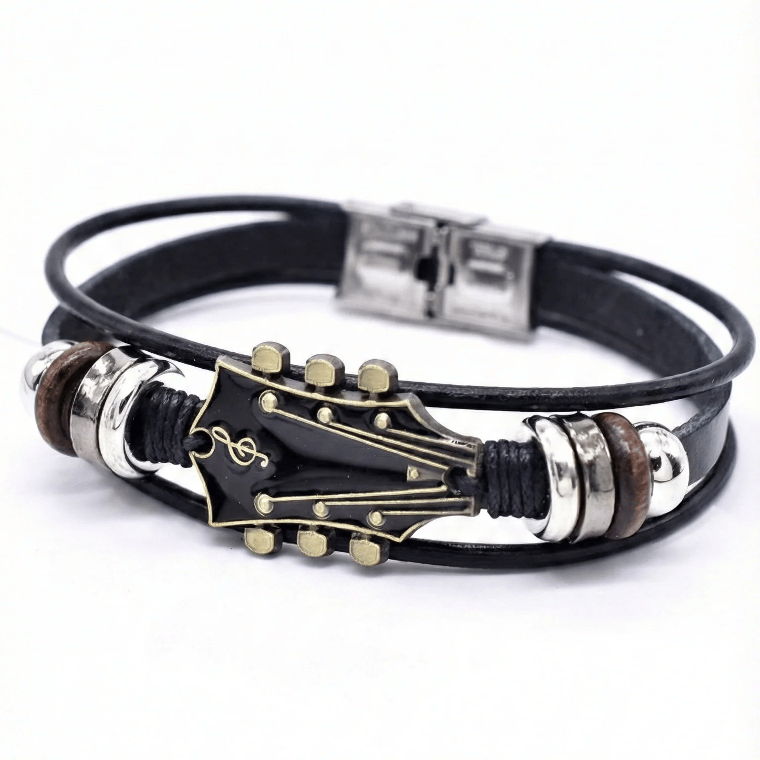 Premium SixStrings Leather Bracelet