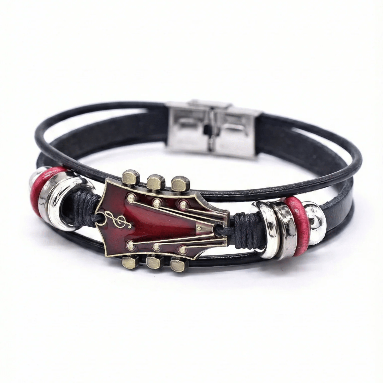 Premium SixStrings Leather Bracelet