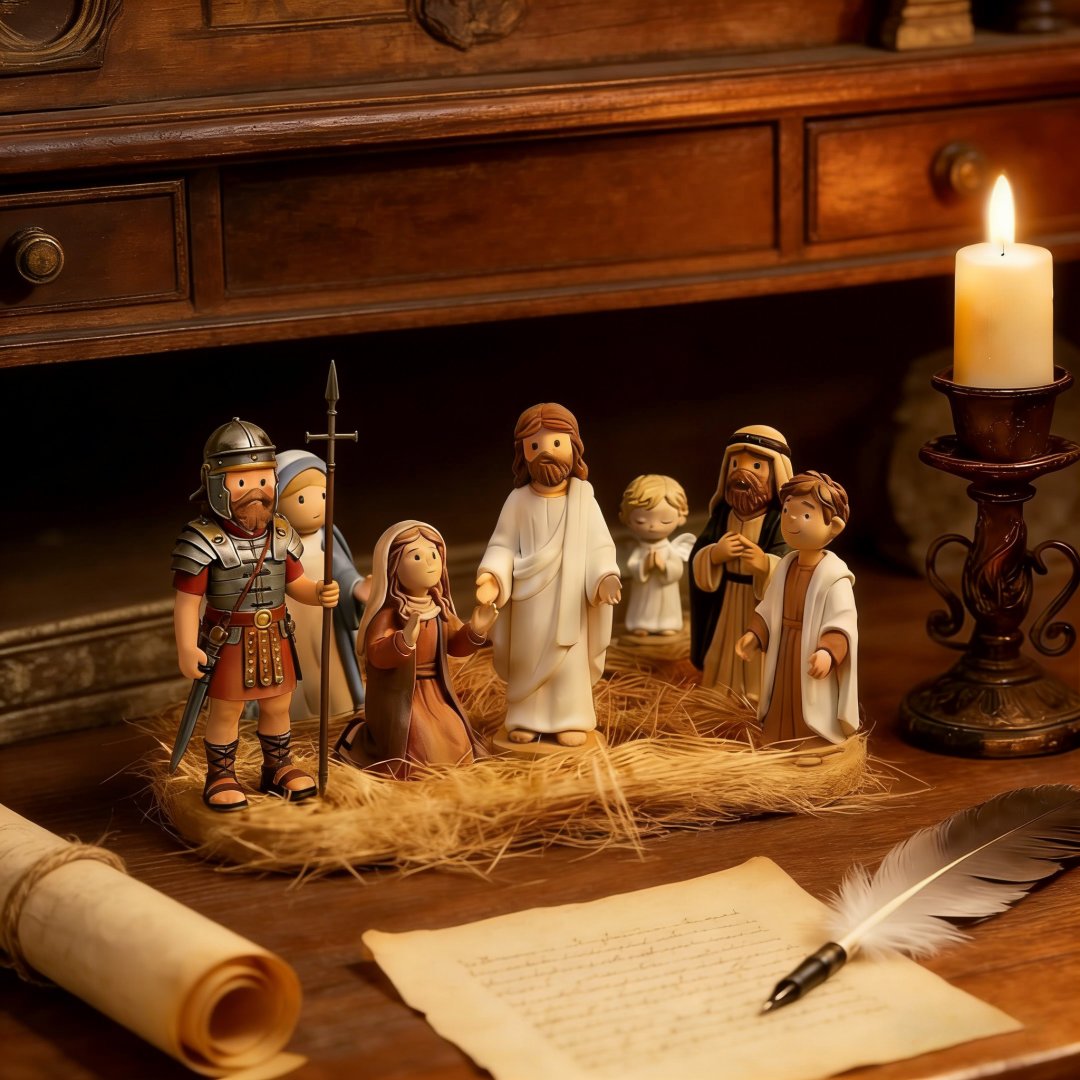🔥Last Day 49% Off🎁Mini Easter Jesus Set in a Tin Box