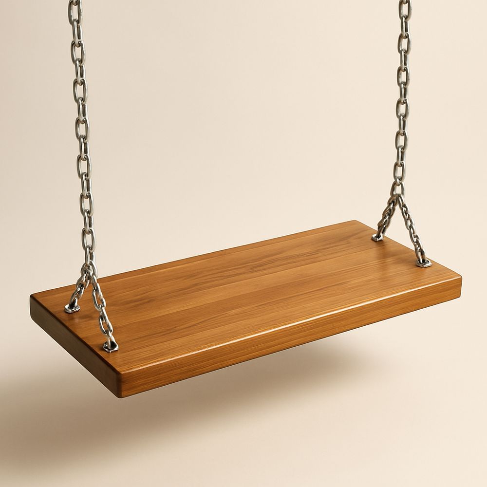Trägunga Rektangulär Teak 40cm x 15cm (L×B）