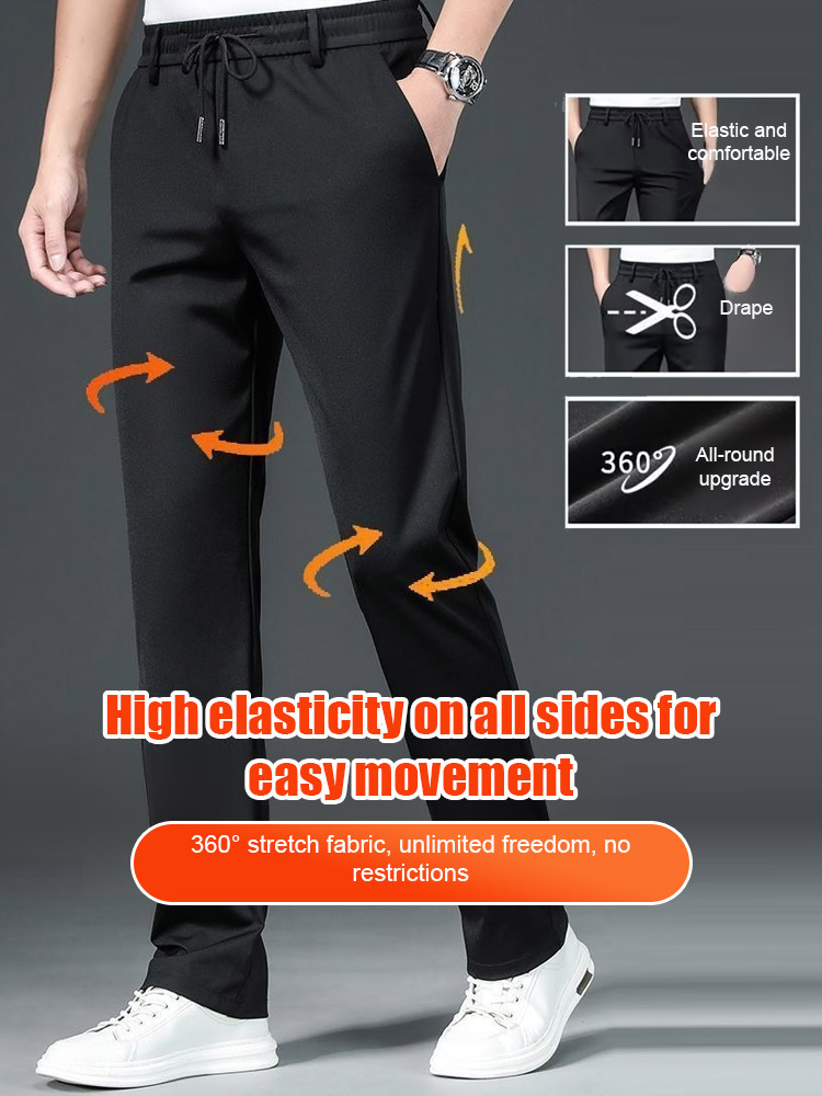 Men's lightweight business straight-leg pants