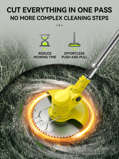 【3-Hour Long-Lasting Battery Life】🚜Extra-Large Manor Brushless Lawn Mower |