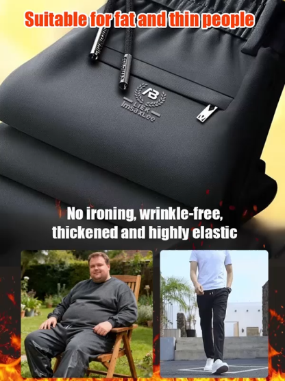 Men's lightweight business straight-leg pants