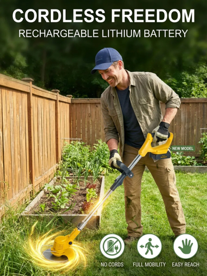 【3-Hour Long-Lasting Battery Life】🚜Extra-Large Manor Brushless Lawn Mower |