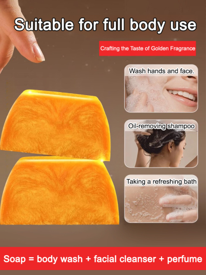 💫Developed in the French perfume capital! Triple-action elegant perfumed soap.🤩