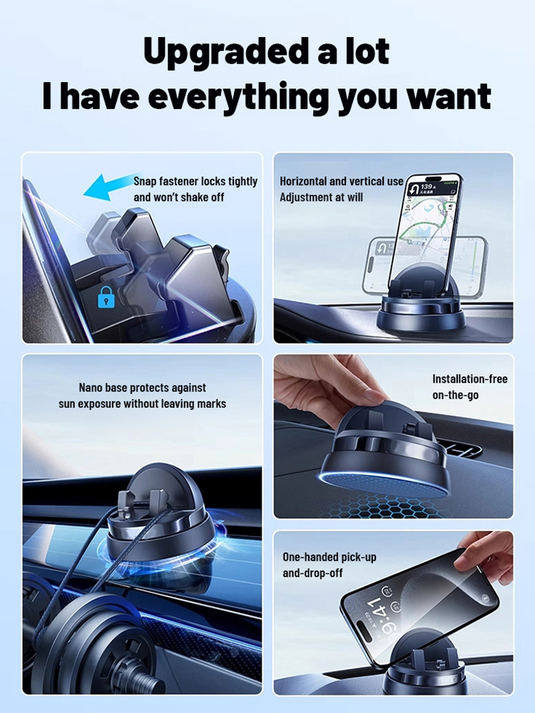 360° Rotating Dashboard Universal Car Smartphone Holder